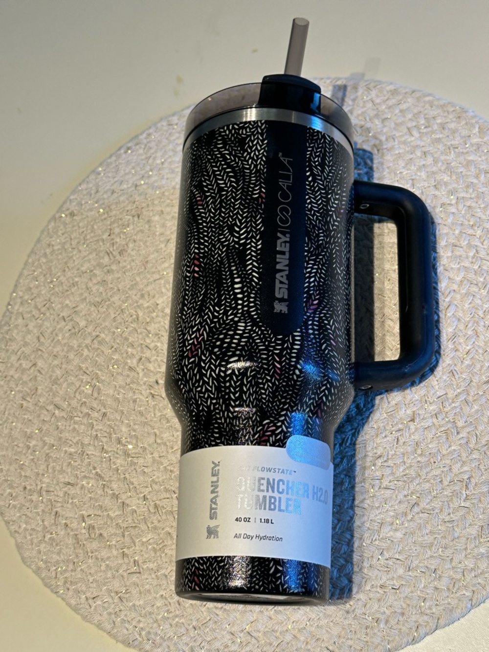 Stanley Quencher H2.0 Tumbler 40oz - Black Speckle